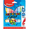 Maped Color'Peps Jungle Fine Tip Ultrawashable Markers, 12 Per Pack, 12 Packs Image 1
