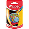 Maped Globe 1-Hole Metal Canister Pencil Sharpener, Pack of 12 Image 1