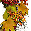 Maple Leaf and Berry Twig Artificial Fall Harvest Wreath  22-Inch Image 3