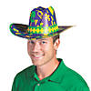 Mardi Gras Cardstock Cowboy Hats - 12 Pc. Image 1