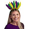 Mardi Gras Feather Headbands - 12 Pc. Image 1