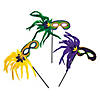 Mardi Gras Feather Masks- 12 Pc. Image 1