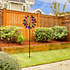 Mardi Gras Flower Outdoor Pinwheel Garden Stake - 4.5' Image 1