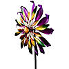 Mardi Gras Flower Outdoor Pinwheel Garden Stake - 4.5' Image 3