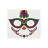 Mardi Gras Full Face Temporary Tattoo - 12 Pc. Image 1