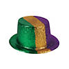 Mardi Gras Glitter Top Hats - 12 Pc. Image 1