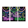 Mardi Gras Glow Backdrop - 3 Pc. Image 1