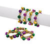 Mardi Gras Jingle Bell Bracelets - 12 Pc. Image 1