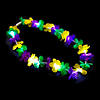 Mardi Gras Light-Up Polyester Leis Assortment Image 1