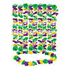 Mardi Gras Light-Up Polyester Leis Assortment Image 1