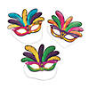 Mardi Gras Paper Masks- 12 Pc. Image 1