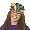 Mardi Gras Paper Masks- 12 Pc. Image 1