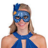 Mardi Gras Sequin &amp; Feather Masks- 12 Pc. Image 2