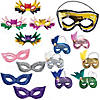 Mardi Gras Sequin Mask Kit Assortment for 48 Image 1