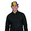Mardi Gras Tri-Color Derby Hats - 12 Pc. Image 1