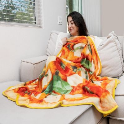 Margarita Pizza Round Fleece Throw Blanket  60 Inches Image 3