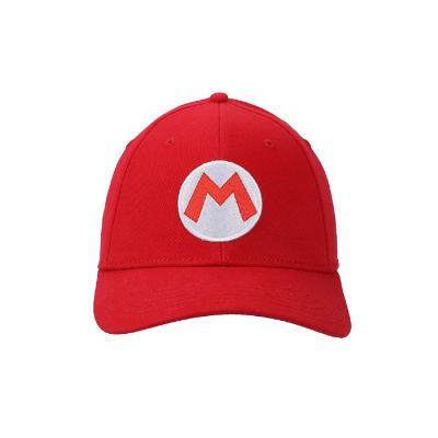 Mario Super Mario Men's Red Cosplay Hat Image 1