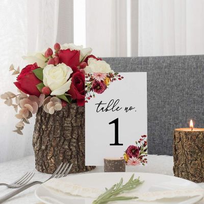 Marsala Floral Numbers 1 20 Image 2