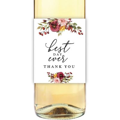 Marsala Floral Wedding Best Day Ever Image 1