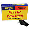 Martin Sports Black Plastic Whistles, 12 Per pack, 3 Packs Image 1