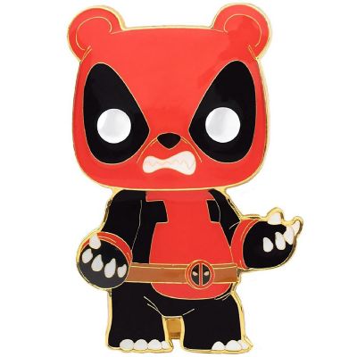 Marvel 3 Inch Funko POP Pin  Panda Deadpool Image 1
