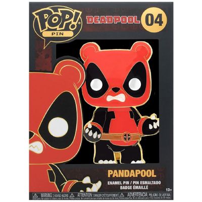 Marvel 3 Inch Funko POP Pin  Panda Deadpool Image 1