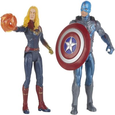 Marvel Avengers 6 Inch Action Figure Team Pack  Captain America & Captain Marvel Image 2