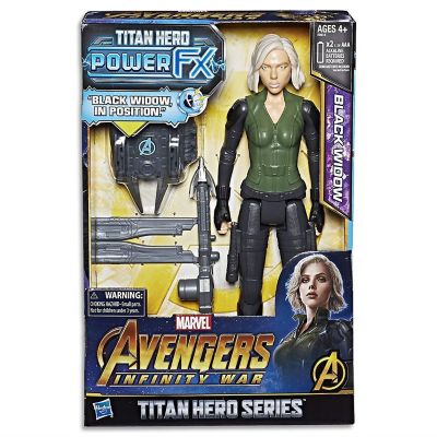Marvel Avengers Infinity War Black Widow Titan Hero Power FX Figure Hasbro Image 1