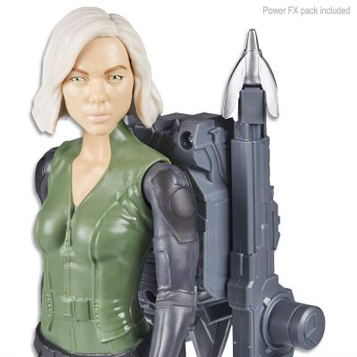 Marvel Avengers Infinity War Black Widow Titan Hero Power FX Figure Hasbro Image 1