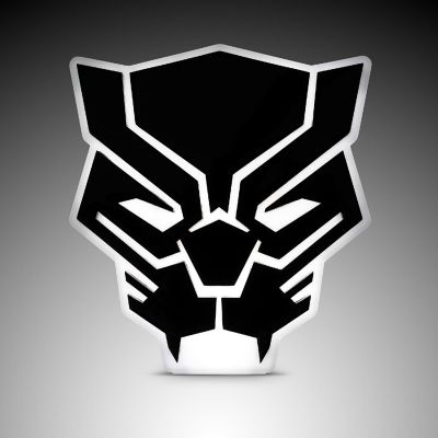 Marvel Black Panther LED Mood Light  Black Panther Mood Light Figure  6 Inches Image 1