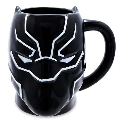 Marvel Black Panther Mask 3D Sculpted Ceramic Mug  Holds 20 Ounces Image 1