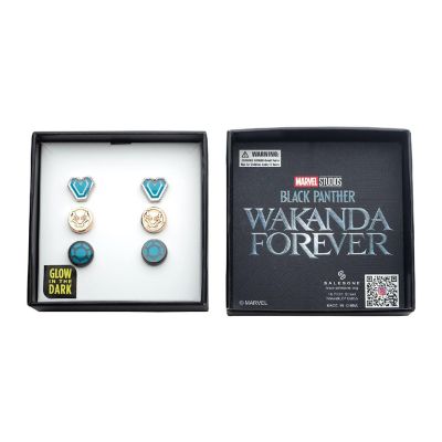 Marvel Black Panther: Wakanda Forever 3-Piece Stud Earring Set Image 1