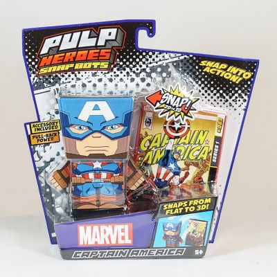 Marvel Captain America SnapBot Pulp Heroes Pull Back Image 1