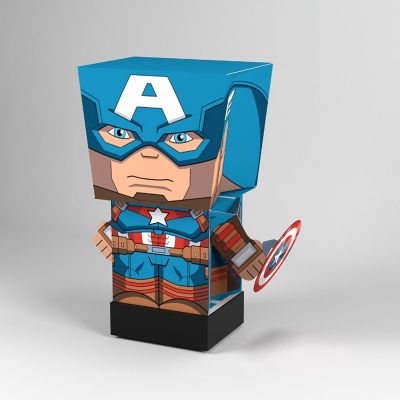 Marvel Captain America SnapBot Pulp Heroes Pull Back Image 1