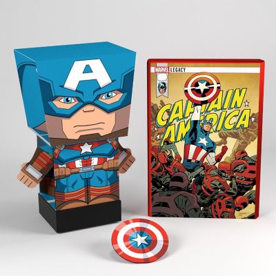 Marvel Captain America SnapBot Pulp Heroes Pull Back Image 2