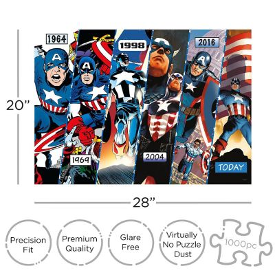 Marvel Captain America Timeline 1000 Piece Jigsaw Puzzle Image 1
