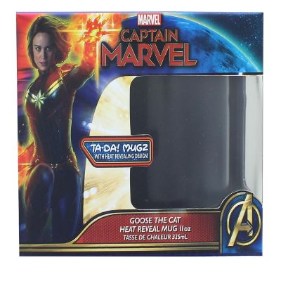 Marvel Captain Marvel Heat Reveal Goose Cat 11oz Ceramic Mug Image 1
