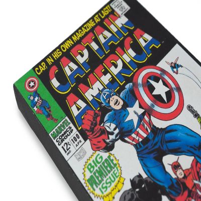 Marvel Comics Captain America #100 Comic Book Canvas Art Poster  9 x 5 Inches Image 2