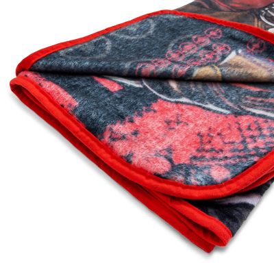 Marvel Comics Deadpool Batons Raschel Throw Blanket  50 x 60 Inches Image 2