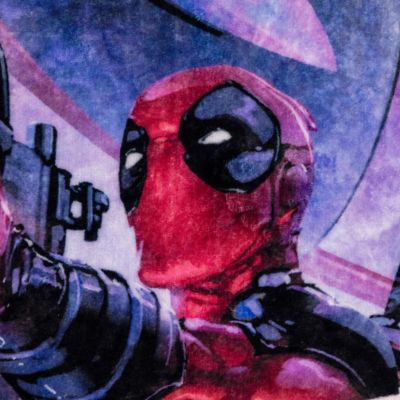 Marvel Comics Deadpool Corps Raschel Throw Blanket  50 x 60 Inches Image 1