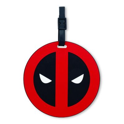 Marvel Comics Deadpool Logo Travel Luggage Tag With Suitcase ID Card Label Image 1