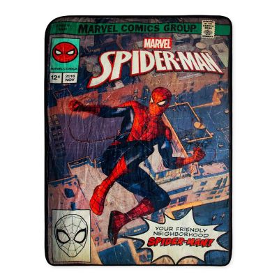 Marvel Comics Friendly Neighborhood Spider-Man Throw Blanket  45 x 60 Inches Image 1