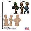 Marvel Comics Guardians of the Galaxy I am Groot Life-Size Cardboard Cutout Stand-Up Set - 3 Pc. Image 1