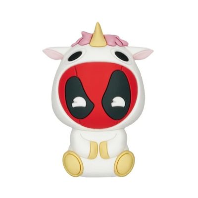 Marvel Deadpool 3D Foam Bag Clip Set  Unicorn, Cupcake, Bathtime Image 2
