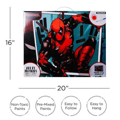 Marvel Deadpool Art By Numbers Painting Kit Image 3