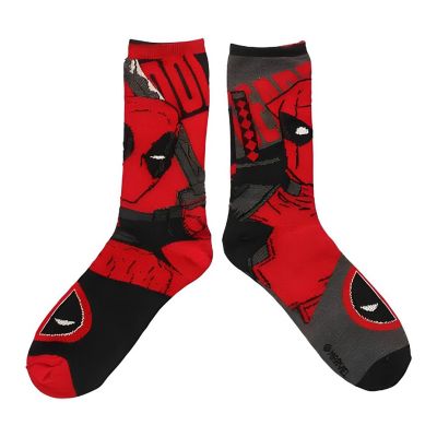 Marvel Deadpool Reversible Men's Crew Socks Image 1