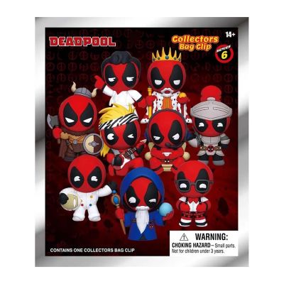 Marvel Deadpool Series 6 3D Foam Bag Clip  1 Random Image 2