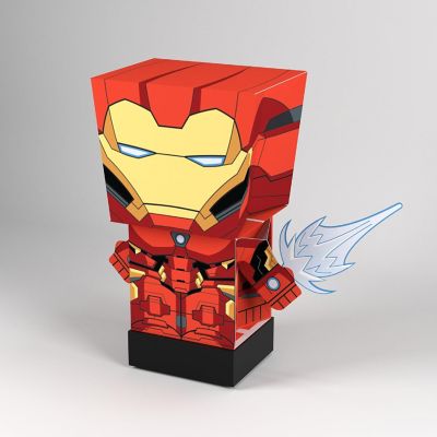 Marvel Iron Man SnapBot Pulp Heroes Pull Back Image 1