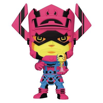 Marvel Jumbo Funko POP  Galactus with Silver Surfer (Black Light Version) Image 1