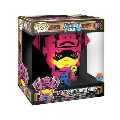 Marvel Jumbo Funko POP  Galactus with Silver Surfer (Black Light Version) Image 1